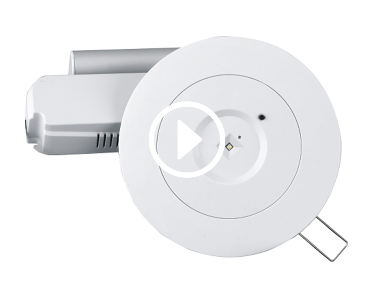 D40-R-2 LED Downlight Acil Durum Fikstürü