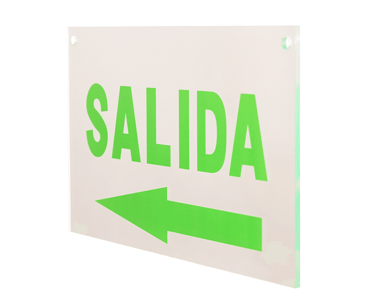 Çıkış işareti Akrilik Panel Salida