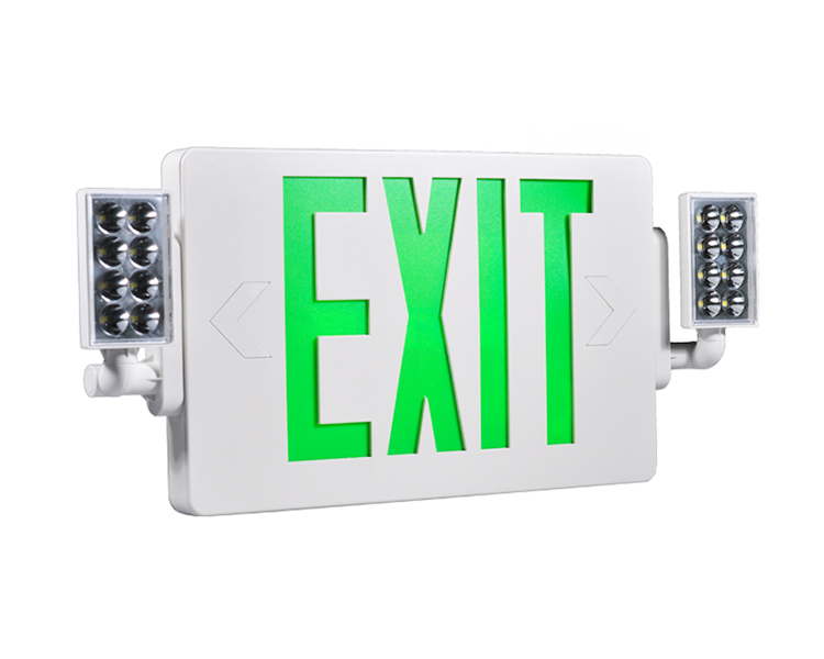 LED kafaları olan Jlecd2GW-Green Acil Ateş Çıkış Işıkları