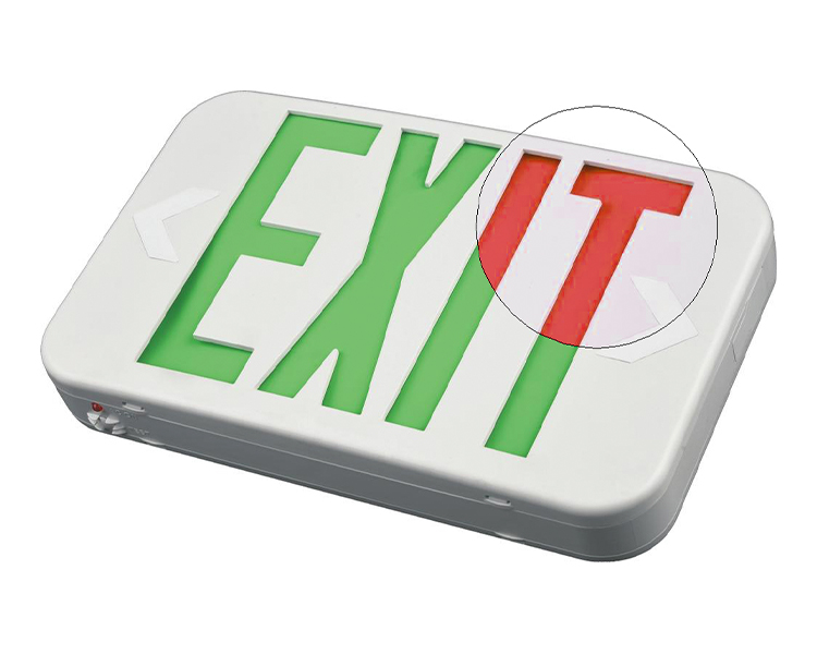 EZXTEU2BCWEM (EZCXTEU2BCWEM) -bi-Renk Boyutu LED Çıkış İşareti