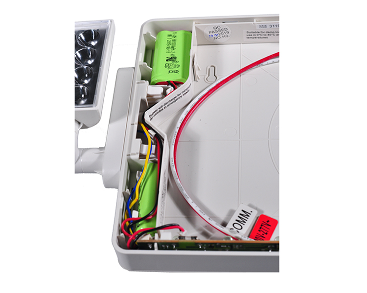 LED kafaları olan Jlecd2GW-Green Acil Ateş Çıkış Işıkları