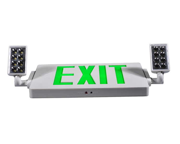 LED kafaları olan Jlecd2GW-Green Acil Ateş Çıkış Işıkları