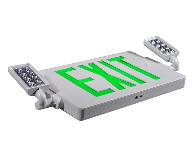 LED kafaları olan Jlecd2GW-Green Acil Ateş Çıkış Işıkları