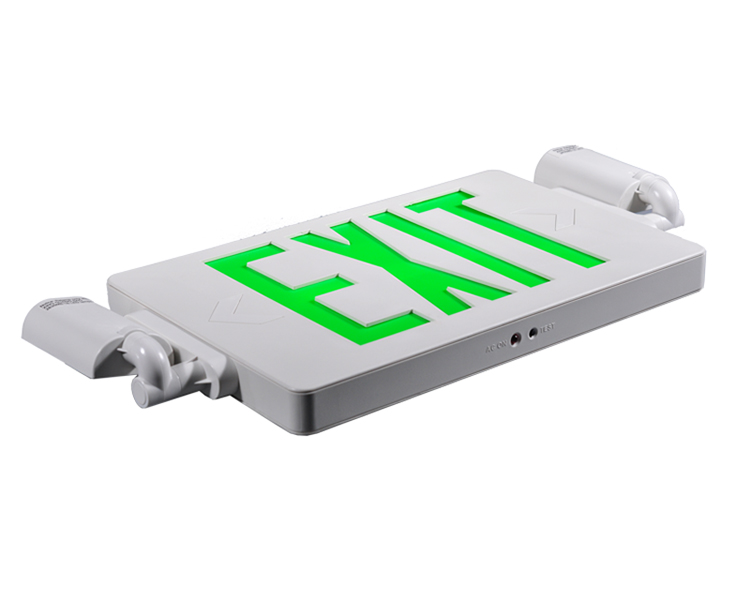 LED kafaları olan Jlecd2GW-Green Acil Ateş Çıkış Işıkları