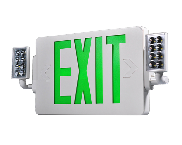 LED kafaları olan Jlecd2GW-Green Acil Ateş Çıkış Işıkları