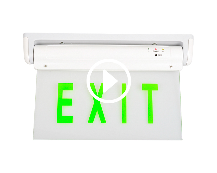LE2912-5 veya 10 yeşil LED acil çıkış işareti